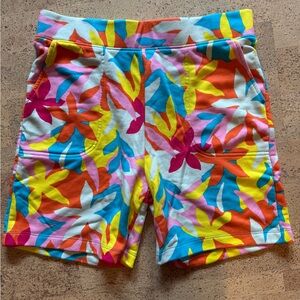 NWOT Lands End Serious Sweats Colorful Floral Women's Shorts, size M